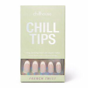 Chillhouse Chill Tips Press-On Nails – French Twist – New in Box – Nude French M